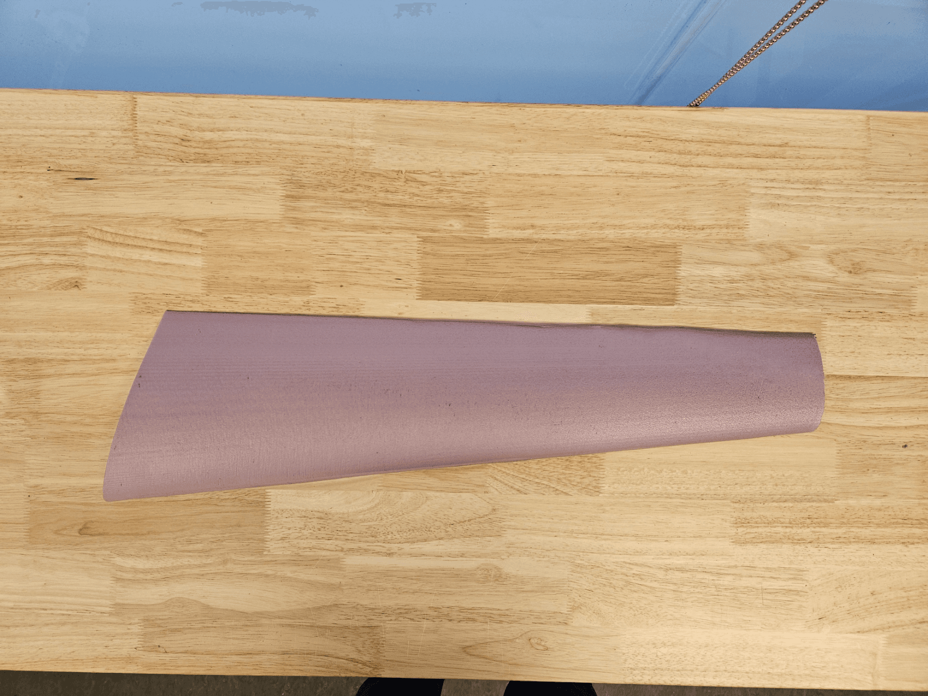 Foam profile cut from another angle