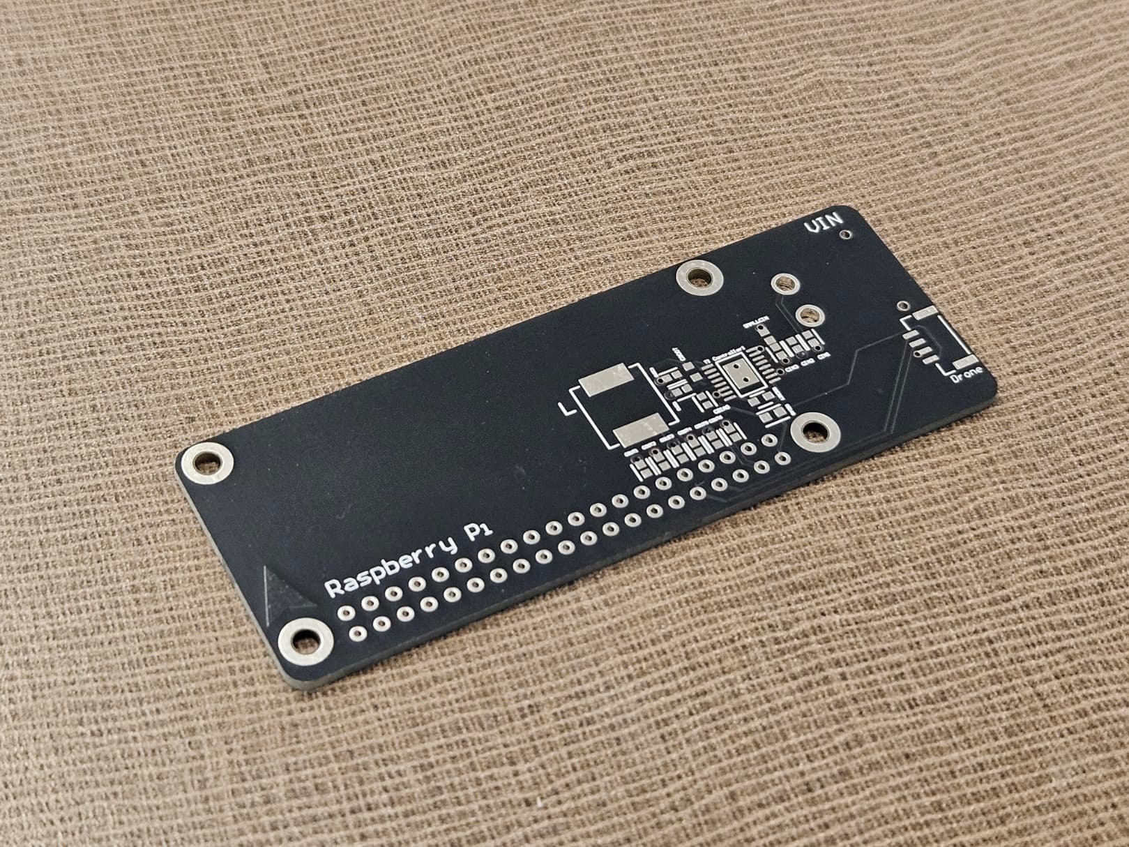 Custom Raspberry Pi carrier PCB for the drone landing system