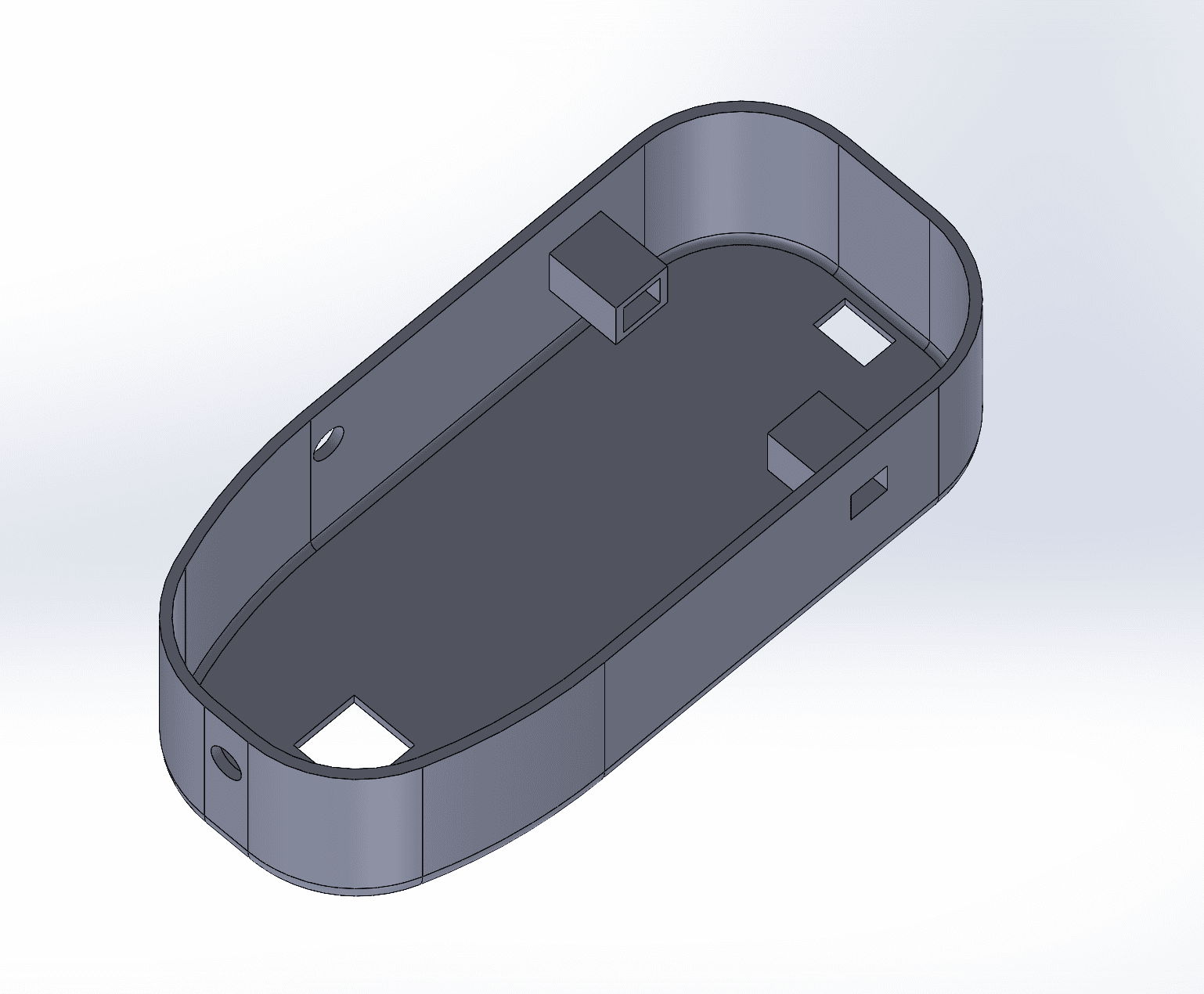 CAD model of the payload enclosure