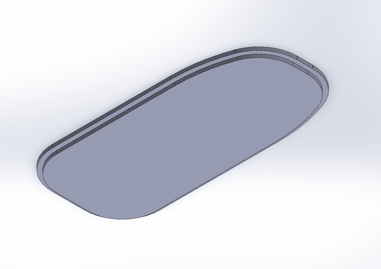CAD model of the payload housing underside