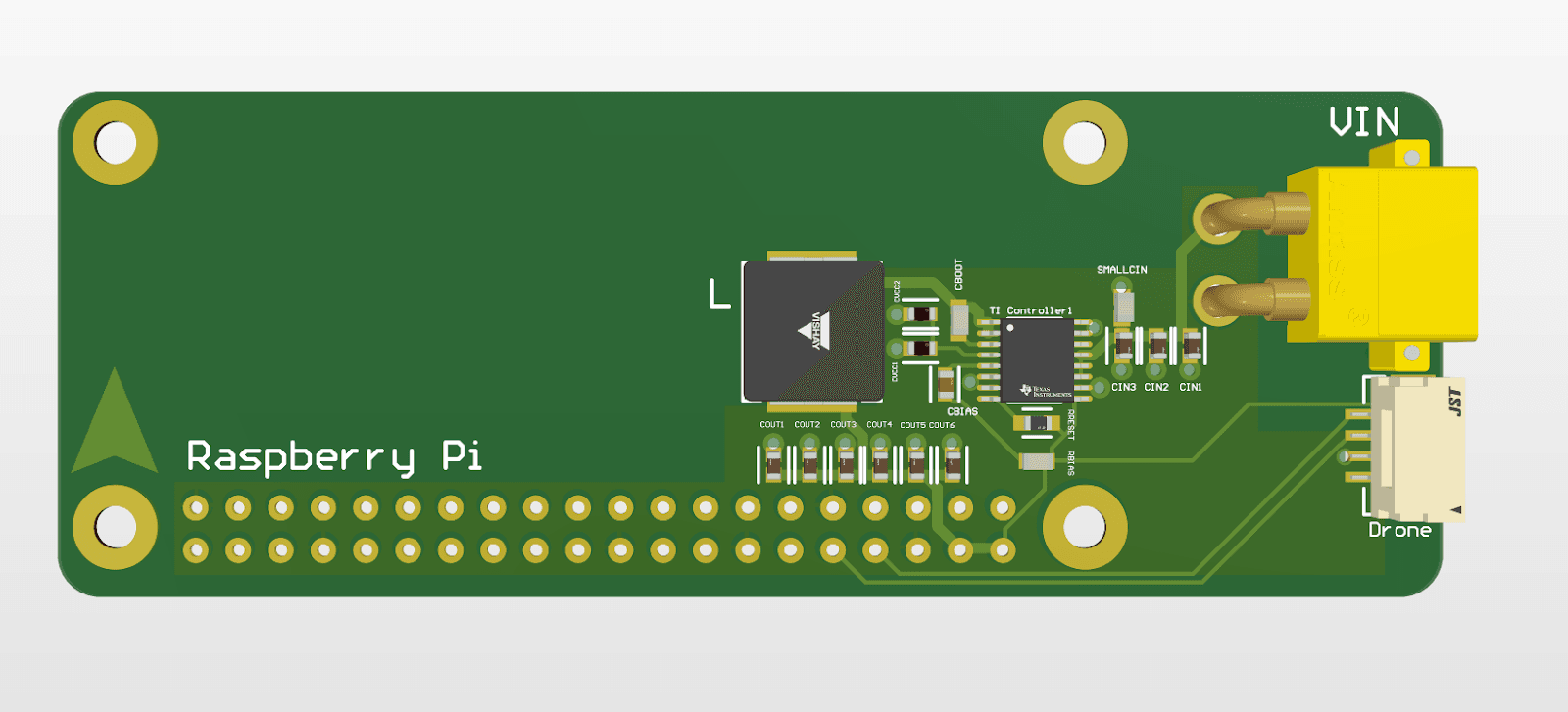 Rendered PCB